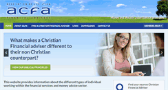 Desktop Screenshot of christianfinancialadvisers.org.uk