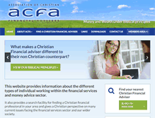 Tablet Screenshot of christianfinancialadvisers.org.uk